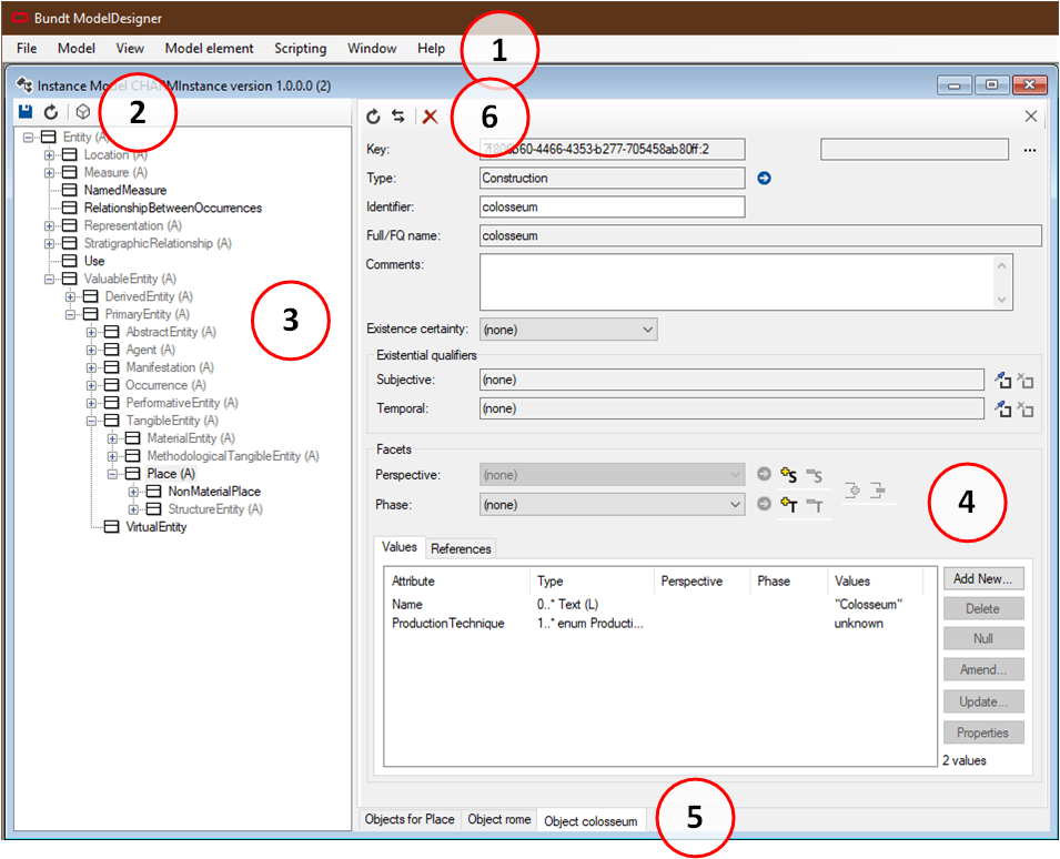 Instance Model Window screenshot